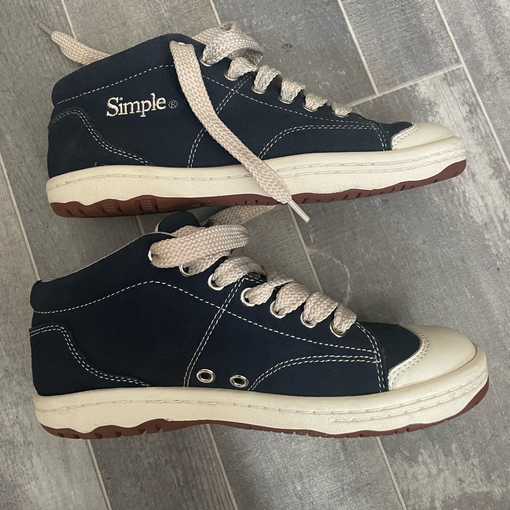Simple Brand  Original Skater Shoes Retro 91 Mens Sz 5 Style  2000 Black